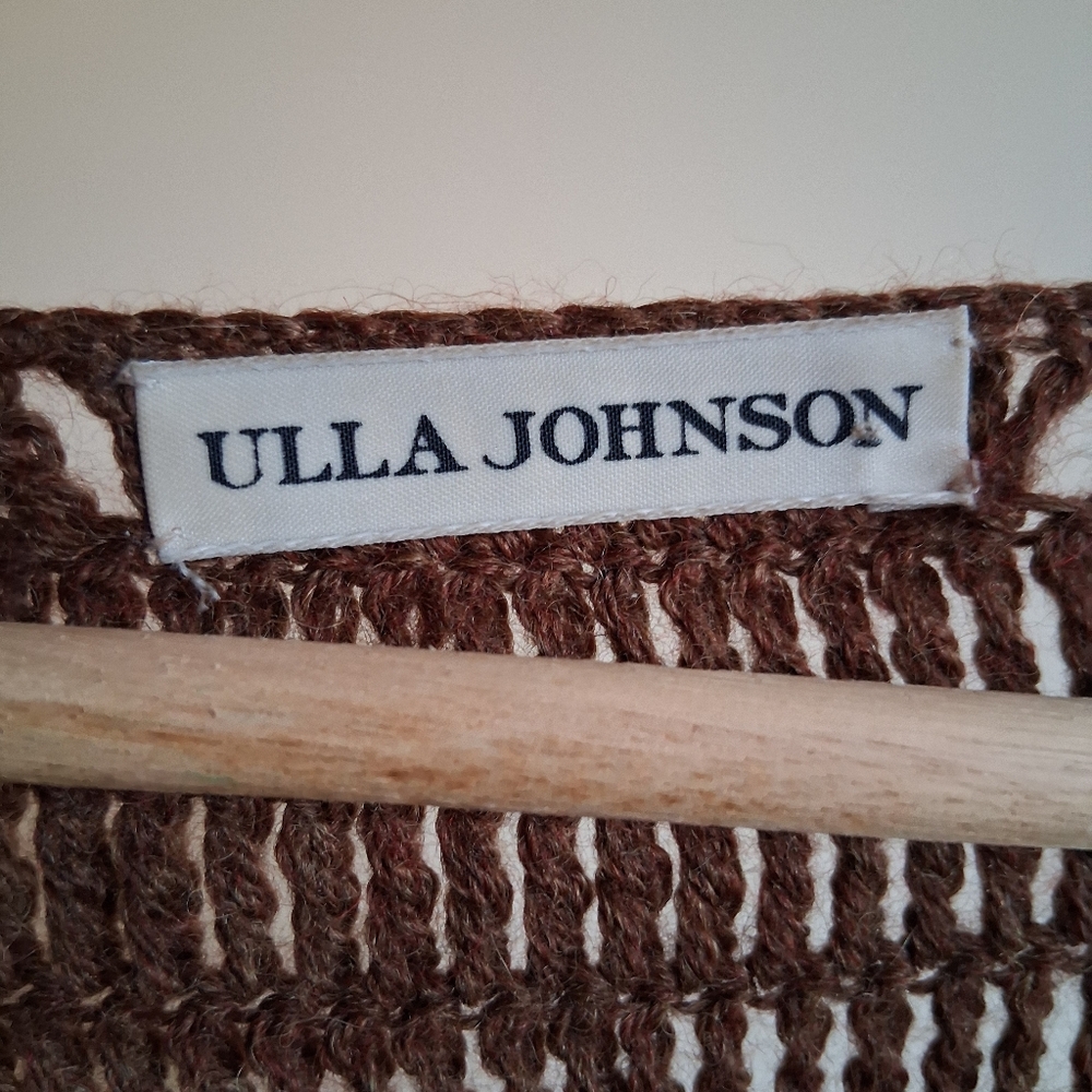 Ulla Johnson Alpaca Chocolate Fringe Sweater - Picture 3 of 4